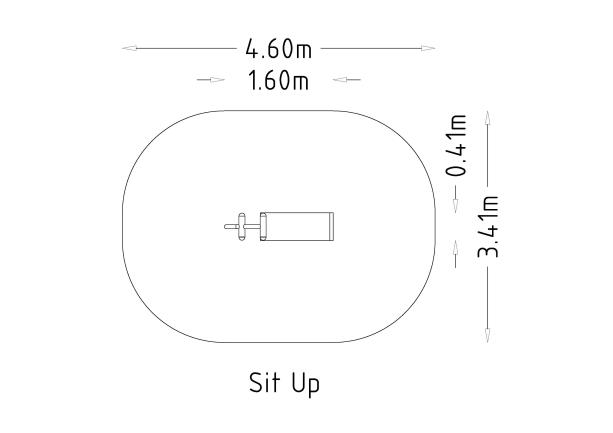 Equipement de fitness extérieur - Gym Single Sit Up - 8036734 - Hags - Renforcement musculaire et stabilité du tronc_2