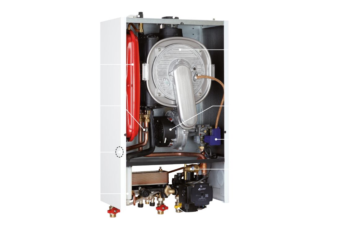 Chaudière gaz auer gianola avec micro-accumulation d'eau chaude