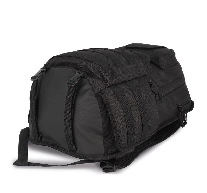 Sac à dos tactique MOLLE style urbain - Réf: KI0179 - Kimood - 100% polyester, compartiments multiples_2