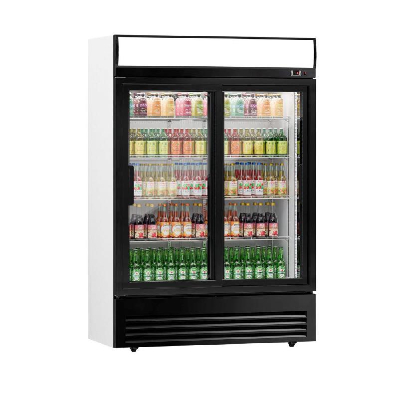 Armoire à boissons double portes coulissantes avec canopy - 880L_2