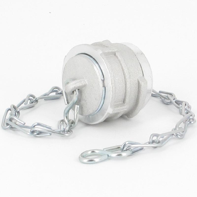 Bouchon avec verrou + chainette Ø 25 mm - Alu_2