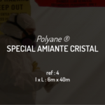 Film spécial amiante en Polyane CRISTAL 6m x 40m - Haute résistance - Réf 4_2