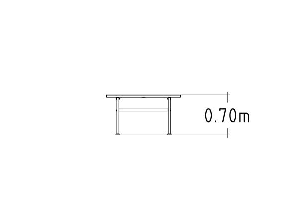 Table publique Ekeby - Hags - Hardwood/galvanisé - 8058447 - Montage 1h - 1300x660x710mm_2