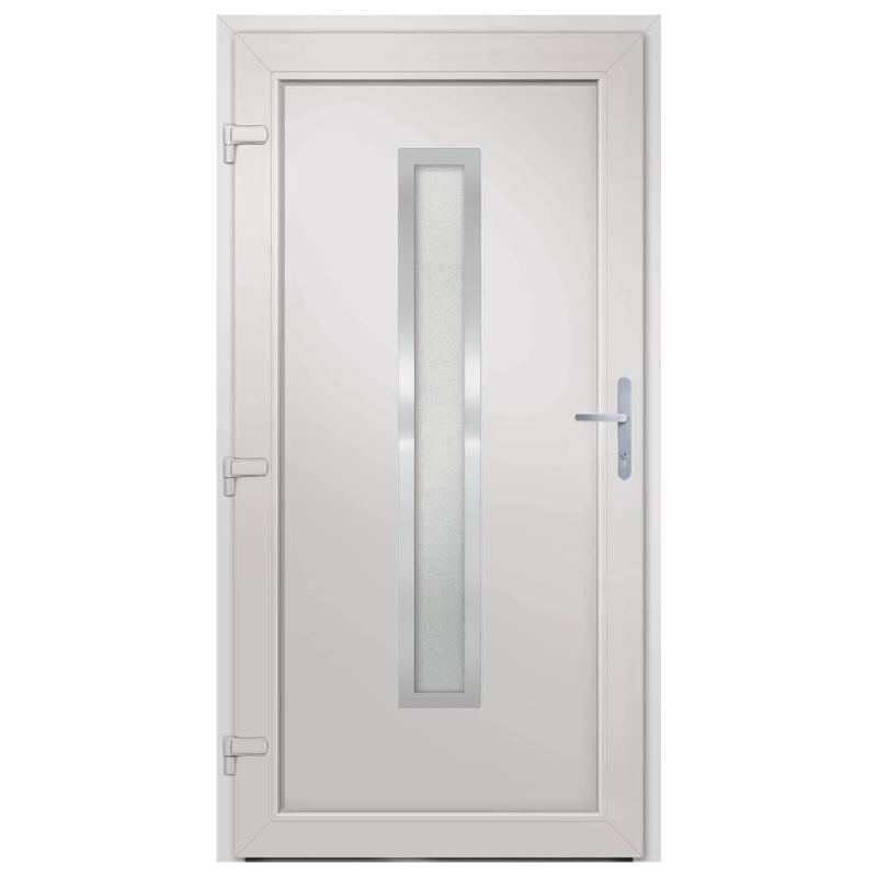 Vidaxl porte d'entrée anthracite 98x208 cm pvc 3187900_2
