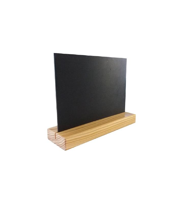 Porte menu de table en bois avec ardoise A5 - Lot de 2 - Référence : PFN57PINA5_2