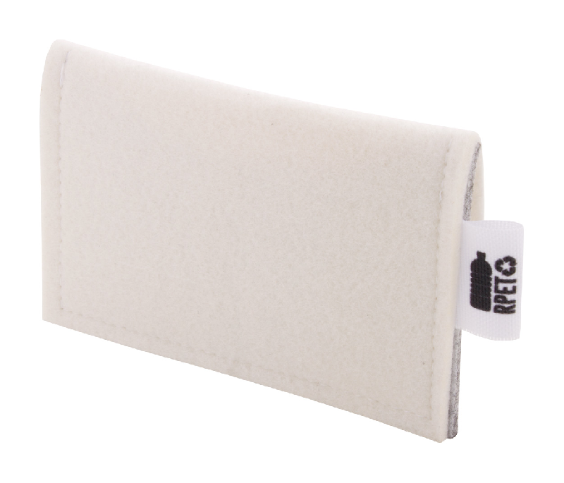 Porte-monnaie sur mesure en feutre RPET - impression quadri - 18g - couleur gris_2