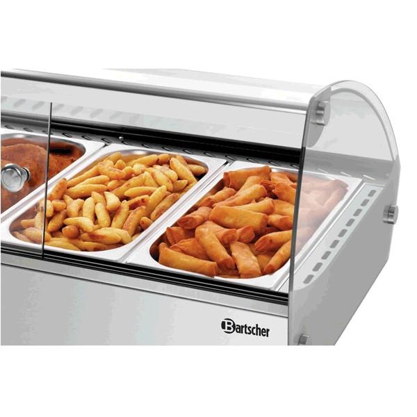 Présentoir chauffant professionnel R6 - 6 x GN 1/3 - 68 L | Bartscher_2