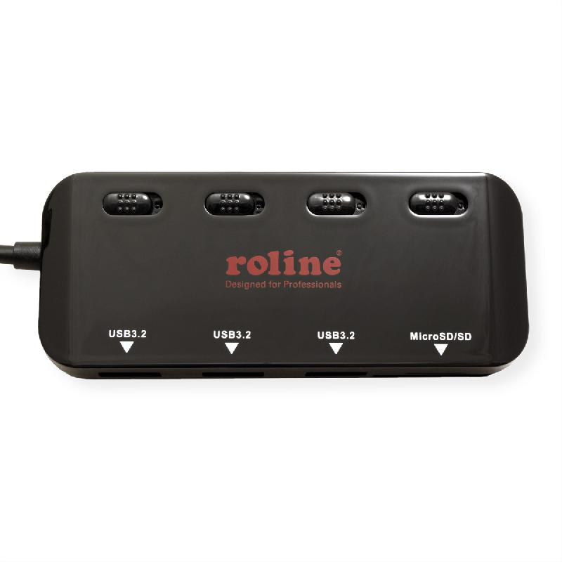 ROLINE Hub USB 3.2 Gen 1, 3 ports, type C, 1 port Cardreader_2