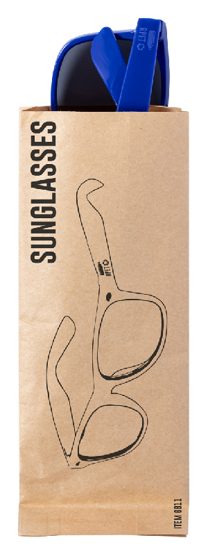 Lunettes de soleil en RPET - Protection UV 400 - Couleur bleu - 25g_2