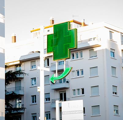 Enseigne et croix de pharmacie - animations en 2d ou en 3d_2