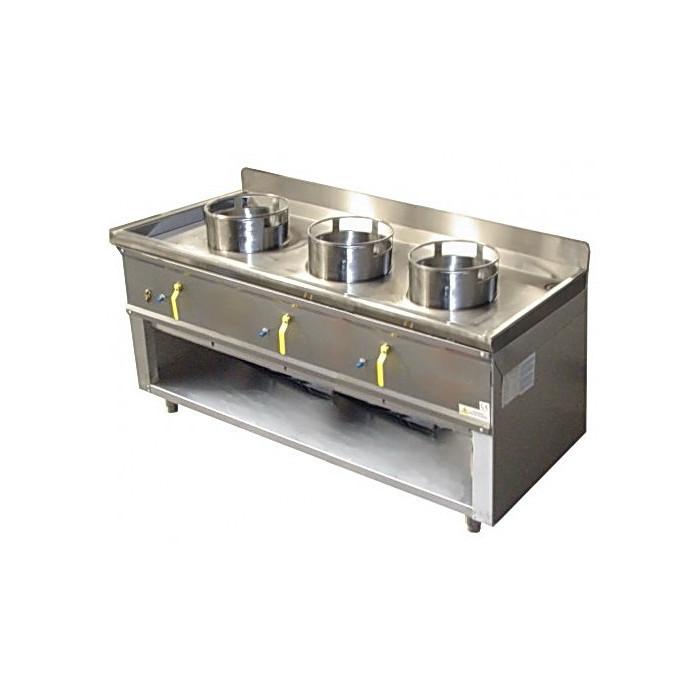 Fourneau wok 3 bruleurs l1800 asia i BERTRAND - jumbo_2