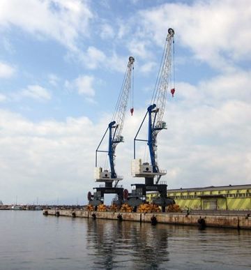 Grue portuaire LPS 120 - Liebherr - capacité de levage max 42t - portée 30m_2