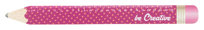 Règle flexible 24cm en forme de crayon - personnalisable avec impression UVLED_2