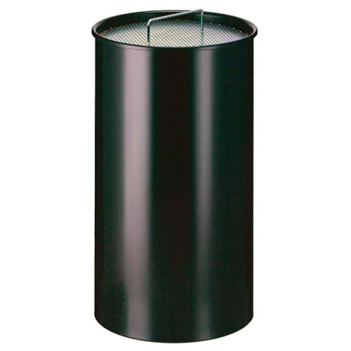 Cendrier bac à sable rond grand format en acier thermolaqué - Ø32 - avec liner en acier et tamis chromé_2