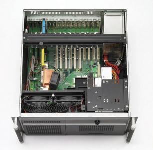 Châssis silencieux 4U industriel pour PC rack 19