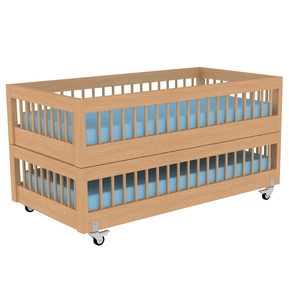 Lit tout barreaux empilable  modèle chariot_1