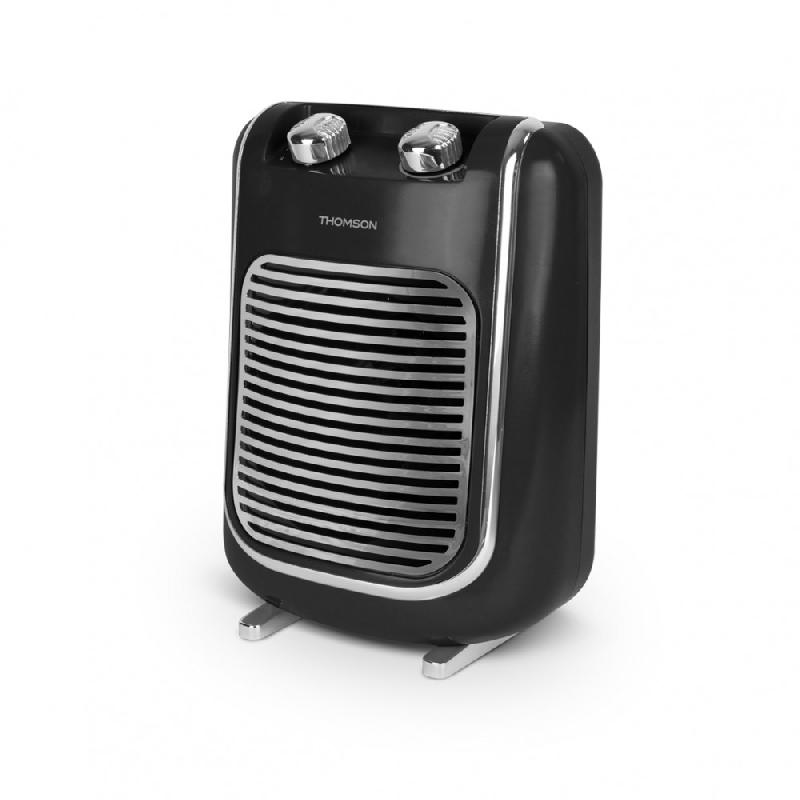 Radiateur soufflant mobile électrique THOMSON Fifty - 2000W - Utilisation salle de bain IP21 - Noir_2