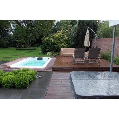 SWIMSPA AQUATIC 1 ECO - Spa de nage compact 400 x 228 x 126 cm avec 38 jets de massage et système de chromothérapie_2