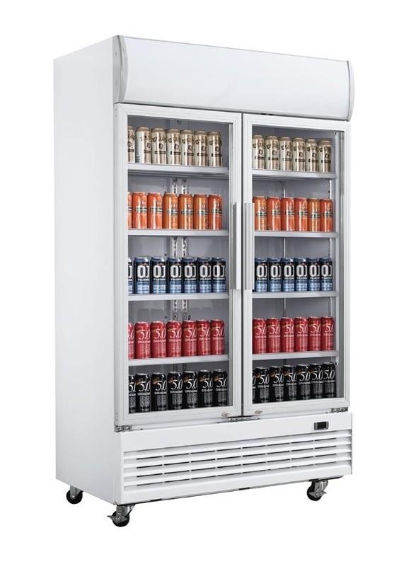 Vitrine réfrigérée 2 portes 950 litres avec roulettes - gaz écologique r290_2