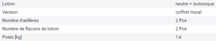 243633W - Boîte murale avec rince-oeil DUO, 1 X 500 ML PH NEUTRE_2