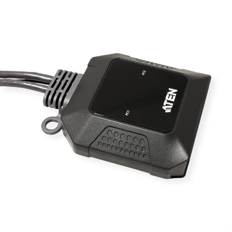 ATEN US3312 Commutateur KVM DisplayPort 4K 2 ports USB-C avec sélecteur de port à distance_2