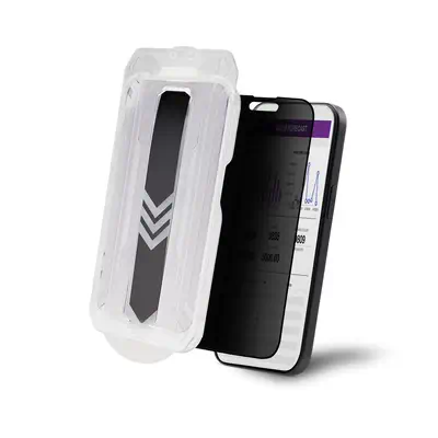 Filtre de Confidentialité 4 Directions pour iPhone 15 Pro Max, Supporte l'Orientation Portrait/Paysa_2