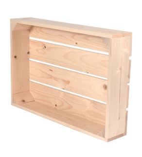 S1 - Caisses en bois - Simply A Box - L36 x H10 x P54 cm - bois brut ou 6 coloris de lasure à l'eau_2