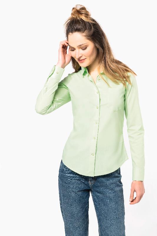Chemise popeline polycoton femme - entretien facile - Réf : K549 - Kariban_2