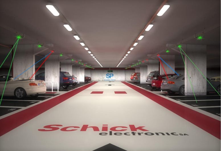 Indicateur lumineux multicolore SP2-115 pour parkings