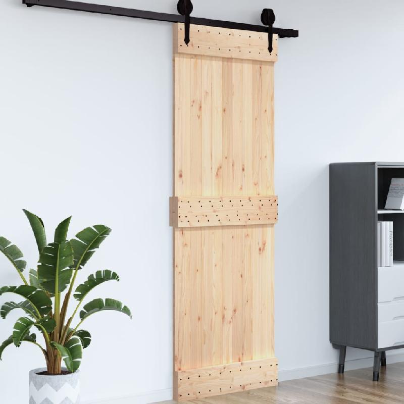 Vidaxl porte narvik 85x210 cm bois massif de pin 154432_2