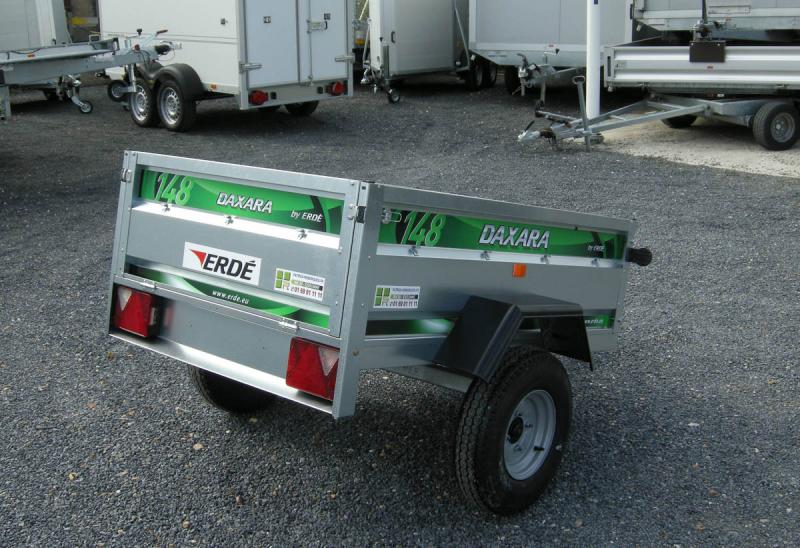 Remorque sans frein DAXARA 148 - 1 essieu, 600 kg, fabrication française - bricolage, petits transports et vacances_2