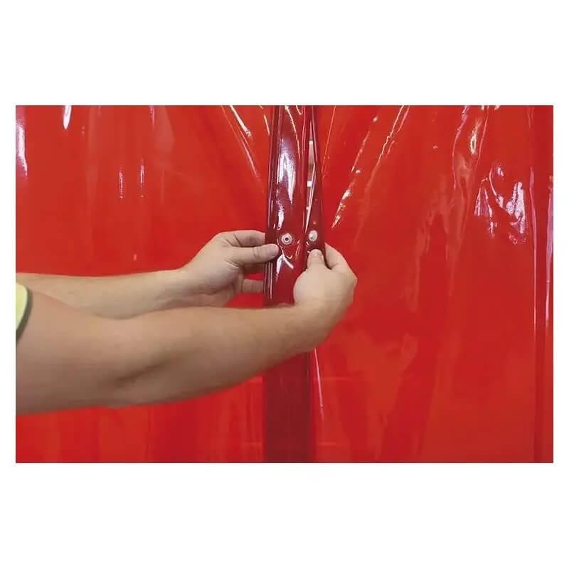 Rideau de soudure orange CEPRO largeur 140 cm - Hauteur 160cm_2