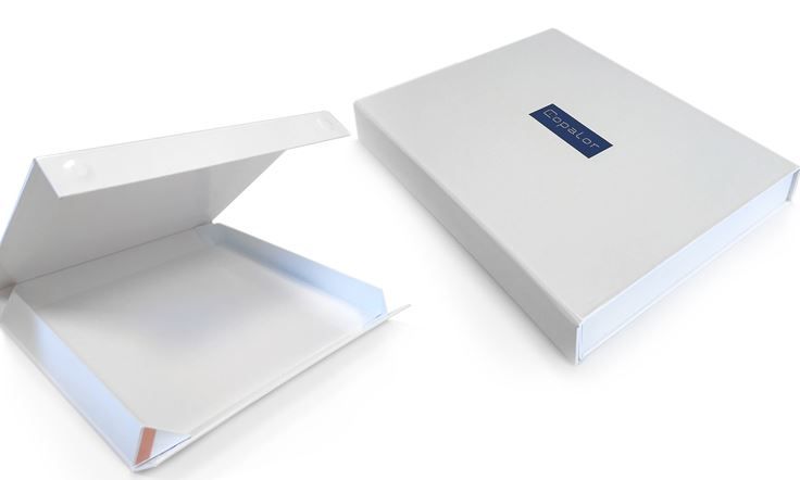 Boîte coffret pliable - stockage à plat - personnalisable avec habillage et calage - dimensions 227x305x35_2