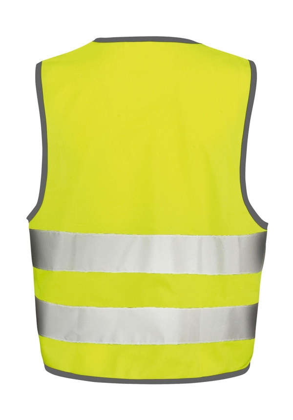 Gilet de sécurité enfant - jaune fluo - sécurité école_2