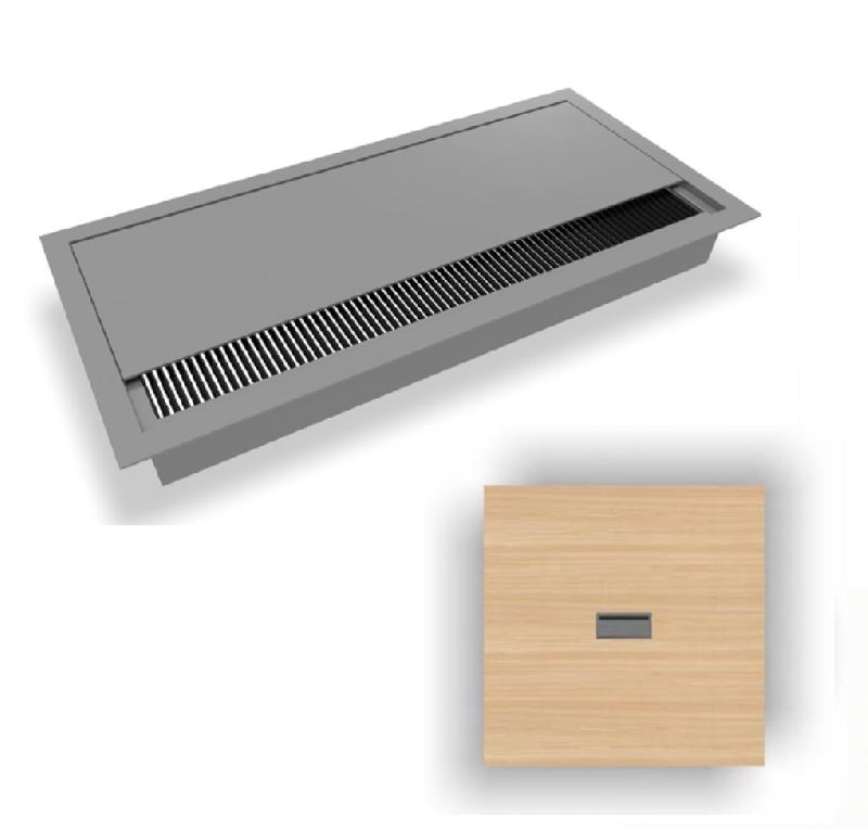 Table de réunion carrée Arky - Oui, Blanc, Anthracite_2