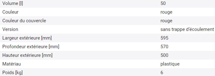 139415W - Bac à sable/sel gerbable CS 50 en polyéthylène (PE) - résistant aux chocs et intempéries_2