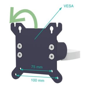 eCart LD 3 - Chariot informatique médical pré-configuré pour écran - Ergonoflex - Aluminium anodisé - 25 kg_2