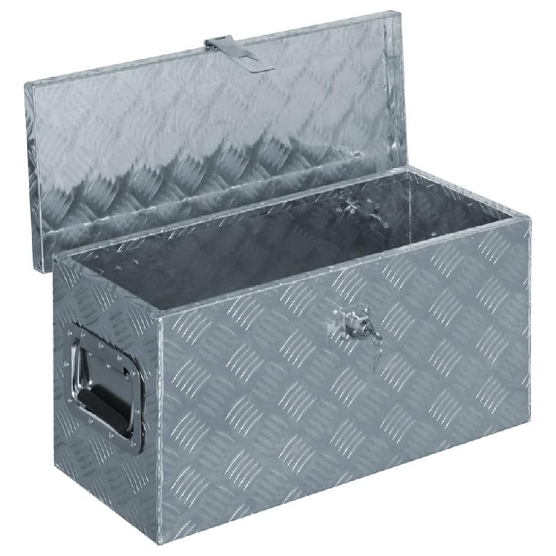 Vidaxl boîte en aluminium 61,5 x 26,5 x 30 cm argenté 142936_2