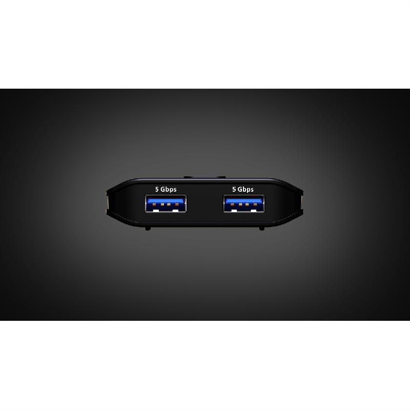 ATEN US4322 Commutateur USB 3.2 Gen 1 partagé 2 x 2_2