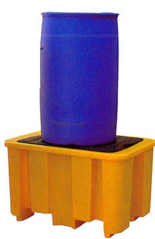 Bac de rétention en polyéthylène haute densité pour 4 fûts