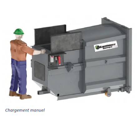 Mini compacteur monobloc 2,3m3 et 3,8m3 - idéal pour espaces limités : parkings, restaurants, immeubles de bureaux - traitement des déchets humides et secs_2
