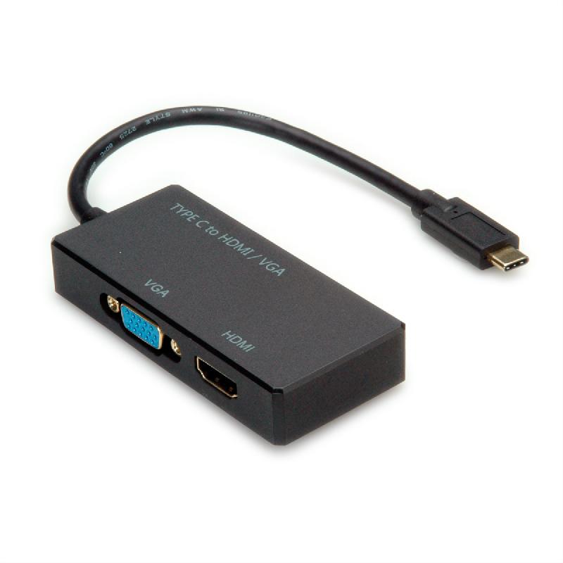Value adaptateur usb 3.2 gen 2 type c - vga + hdmi_2