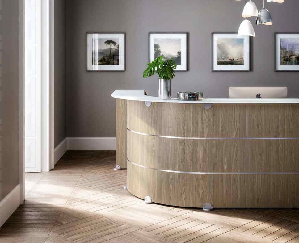 Réception-Glass - Banque d'accueil italienne haut de gamme avec modules PMR et finitions personnalisables_2