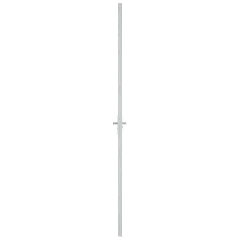 Vidaxl porte intérieure 102,5x201,5 cm blanc verre mat et aluminium 350583_2