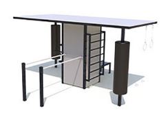 Station de fitness M KUBE - robuste, durable, ouverte sur l'extérieur avec équipements variés pour 8 utilisateurs_2