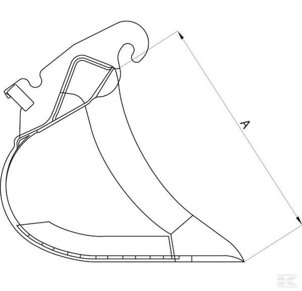 Godet profond 500mm EBD10G500KR - CW10 Kramp France_2