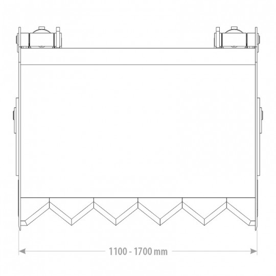 Godet désileur avec fourche - compatibilité chargeur frontal, télescopique et tractopelle - double vérin et dents coupantes_2