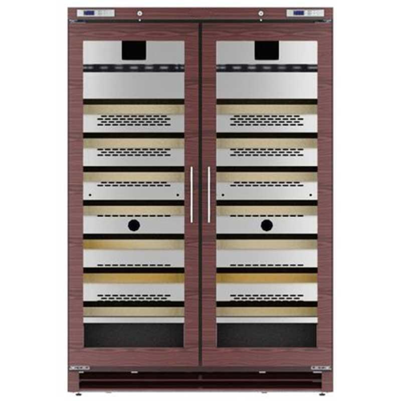 Cave à vin professionnelle multizones en bois massif - 200 bouteilles | GGM - WKI700_2