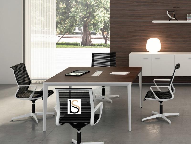 Table de réunion X9 pour 4 personnes - Officity. - Ébène_2