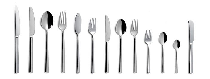 Couteau de table Lotus Q5 - Acier inoxydable 18/10 finition miroir, épaisseur 4 mm_2